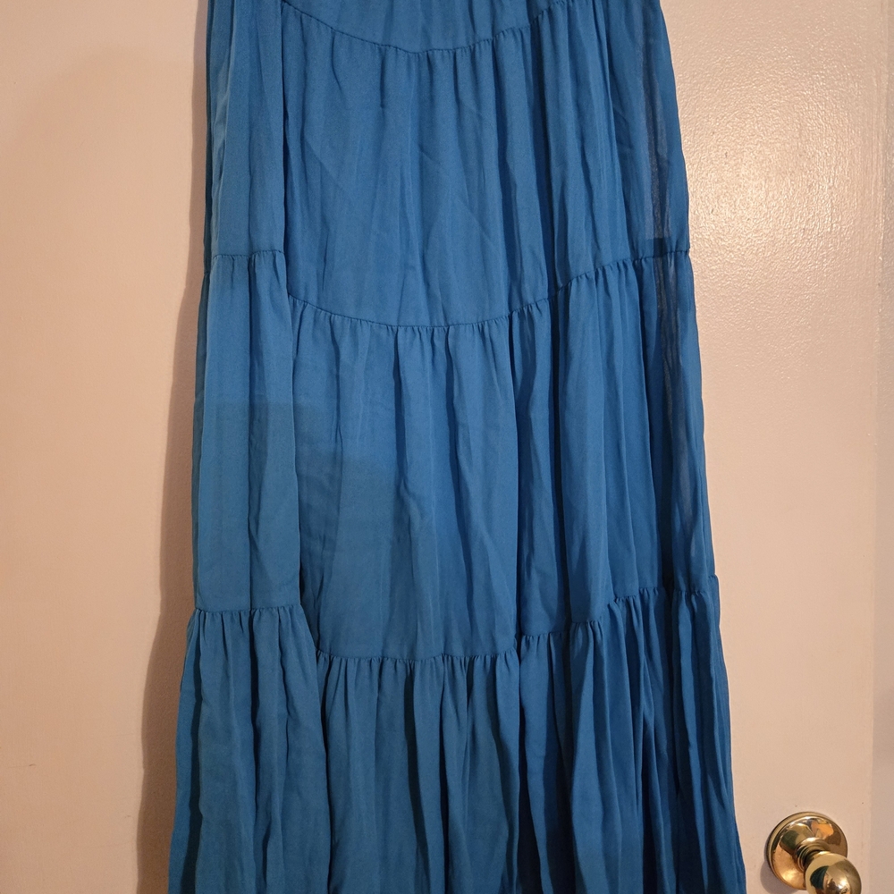 Karen Kane Vibrant Blue Maxi Skirt